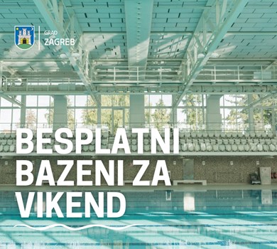 Od četvrtka do nedjelje bazeni besplatni za građanstvo